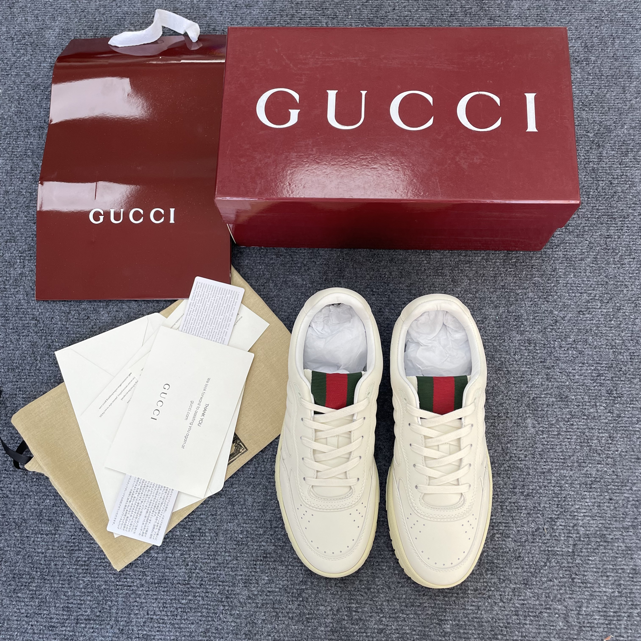 Gucci Re Web Womens Sneakers 700775 Aab31 5863 (4) - newkick.cc